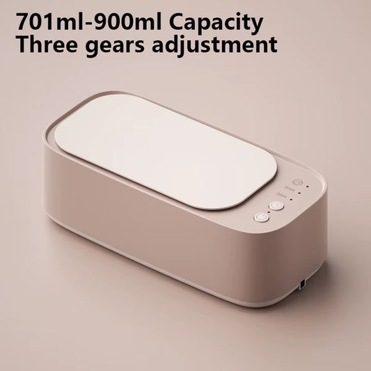 Jewelry Vibration Non-Ultrasonic Cleaner with Digital Display Wireless Portable Cleaner Eyeglasses Rings Earrings Cleaner